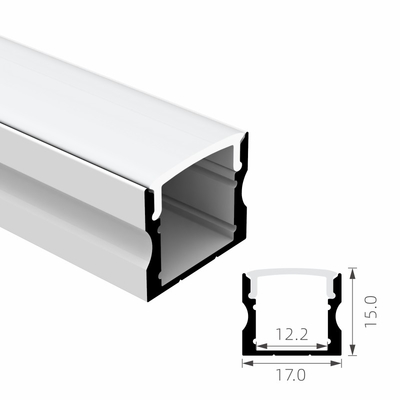 Harga bagus Paduan 6063 T5 Led Strip Aluminium Profile Extrusion Dengan Pc Diffuser Cover on line