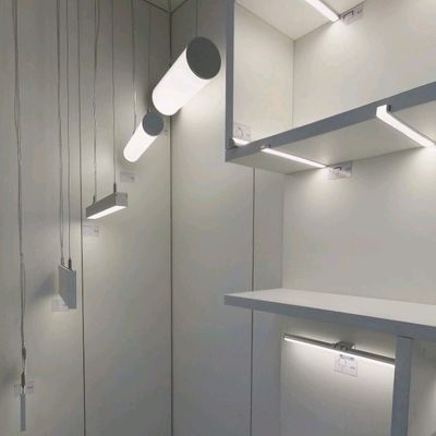 Dekorasi Suspended LED Aluminium Profile 6063 T5 Diameter 120mm Putaran LED Ekstrusi