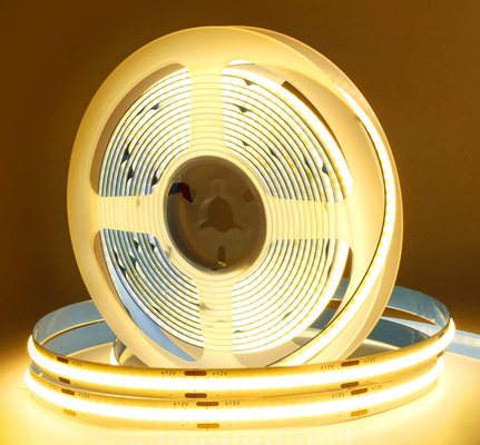 Harga bagus Dekorasi Dalam Ruangan COB Lampu Strip LED Fleksibel DC12V 320 Leds Ribbon LED Light Strip on line