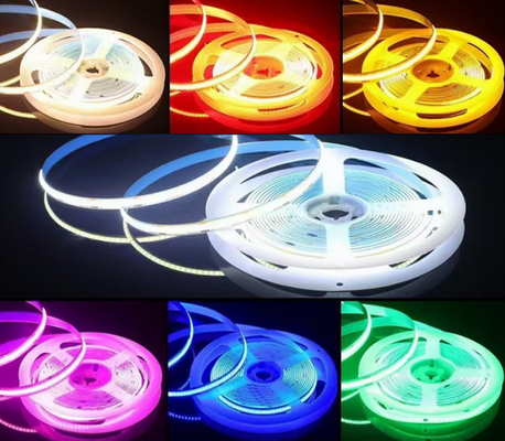 Harga bagus 24VDC Fleksibel COB LED Strip 320 Leds 8mm IP20 Untuk Dekorasi Dalam Ruangan on line