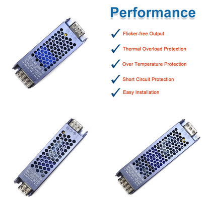 Harga bagus 60W 100W 200W LED Power Supply DC 12V 24V AC220V - 240V LED Driver Switching IP20 on line