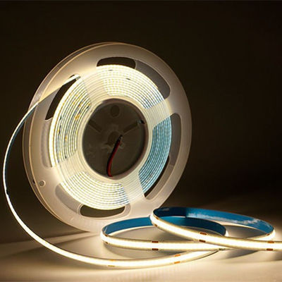Dekorasi Dalam Ruangan COB LED Flexible Strip Lights High Density 512 Leds 10mm 24W IP20